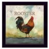 "Raleigh the Rooster" by Bonnie Mohr, Ready to Hang Framed Print, Black Frame