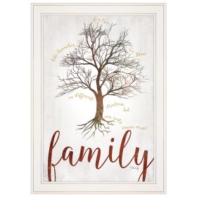 "Family Tree" by Marla Rae, Ready to Hang Framed print, White Frame