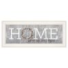 "Home-Where Our Story Begins" by Marla Rae, Ready to Hang Framed print, White Frame