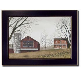 "Mail Pouch Barn" By Billy Jacobs, Printed Wall Art, Ready To Hang Framed Poster, Black Frame