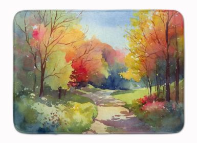 North Carolina Dogwoods in Watercolor Memory Foam Kitchen Mat Machine Washable Anti-Fatigue Mat Cushion Comfort Bath Mat or Kitchen Rug