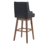 COOLMORE Bar Stools Set of 2 Counter Height Chairs with Footrest for Kitchen