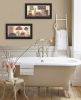 "Bath Collection" 2-Piece Vignette By Pam Britton, Black Frame