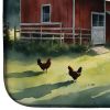 Chicken Coop at Dawn Dish Drying Mat Absorbent Dish Drying Mat Pad for Kitchen Counter Dish Drainer Mat for Countertop, 14 x 21", Multicolor