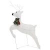 Christmas Reindeers 2 pcs White 40 LEDs