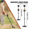 VEVOR Metal Detector for Adults & Kids, 10 Inch Waterproof Search Coil with LCD Display 7 Modes, Adjustable 41''-52'' Aluminum Stem