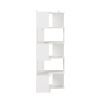 FCH 5-layer L-shaped corner display rack particle board 60*60*165cm white