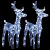 Reindeers & Sleigh Christmas Decoration 240 LEDs Acrylic