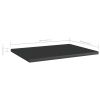 Bookshelf Boards 4 pcs High Gloss Black 15.7"x11.8"x0.6" Engineered Wood