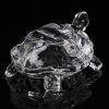 1pc Crystal Turtle Figurine, Miniature Tortoise Statue, Chinese Lucky Feng Shui Ornament For Home Office Desk Decoration Accessories Wedding