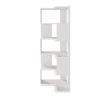 FCH 5-layer L-shaped corner display rack particle board 60*60*165cm white