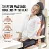 VEVOR Shiatsu Back Massager with Heat, Massage Seat Cushion with 2-Group Back Shiatsu Rollers and 2 Seat Vibration Motors