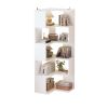 FCH 5-layer L-shaped corner display rack particle board 60*60*165cm white