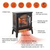 18 inch 3D Flame Electric Infrared Quartz Fireplace Stove with remote control