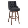 COOLMORE Bar Stools Set of 2 Counter Height Chairs with Footrest for Kitchen