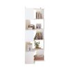 FCH 5-layer L-shaped corner display rack particle board 60*60*165cm white