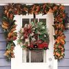 1pc, Christmas Wreath Red Truck Decoration, Large Door Front Wreath, Door Hanging, Christmas Decorations, Home Decoration Wreath