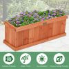 Wooden Decorative Planter Box for Garden Yard and Window