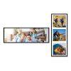 2 Packs 36.8x12.4in Picture Wall Frames Display Panoramic Photo Frame Gallery Poster Frames with Clear Plexiglass MDF Backboard for Family Photos Wedd