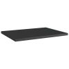 Bookshelf Boards 4 pcs High Gloss Black 15.7"x11.8"x0.6" Engineered Wood