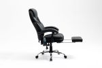 Massage Reclining Office Chair with Footrest, High Back Computer Chair Home Desk Ergonomic Executive Office Chair with Armrests, Adjustable Height.