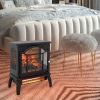 18 inch 3D Flame Electric Infrared Quartz Fireplace Stove with remote control