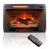 60 Inch Electric Fireplace Entertainment Center With Door Sensor-Reclaimed Barnwood Color