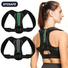 Adjustable Back Shoulder Posture Corrector Belt Clavicle Spine Support Reshape Your Body Home Office Sport Upper Back Neck Brace (Color: Orange, size: 3XL-weight 135-150KG)