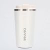 12 oz Stainless Steel Vacuum Insulated Tumbler - Coffee Travel Mug Spill Proof with Lid - Thermos Cup for Keep Hot/Ice Coffee; Tea and Beer