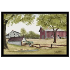 Trendy Decor 4U "The Old Spring House" Framed Wall Art, Modern Home Decor Framed Print for Living Room (Color: As pic)