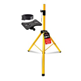 5 Core Speaker Stand Tripod Floor Tall Adjustable Up to 72 Inch DJ Studio Monitor Stands Pole Mount - SS ECO 1PK WOB (Color: yellow)