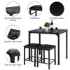 Small Space Kitchen Bar Furniture 3 Pieces Dining Table Set