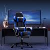 Video Game Chairs for Adults, PU Leather Gaming Chair with Footrest, 360¬∞Swivel Adjustable Lumbar Pillow Gamer Chair