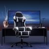 Video Game Chairs for Adults, PU Leather Gaming Chair with Footrest, 360¬∞Swivel Adjustable Lumbar Pillow Gamer Chair