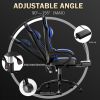 Video Game Chairs for Adults, PU Leather Gaming Chair with Footrest, 360¬∞Swivel Adjustable Lumbar Pillow Gamer Chair