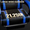 Video Game Chairs for Adults, PU Leather Gaming Chair with Footrest, 360¬∞Swivel Adjustable Lumbar Pillow Gamer Chair