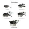 9-Piece Non-Stick Cookware Set, Champagne