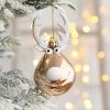 2pcs Elk Christmas Balls Ornaments Xmas Tree Hanging Bauble Pendant Christmas Decorations for Home New Year Party Navidad 2024