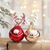 2pcs Elk Christmas Balls Ornaments Xmas Tree Hanging Bauble Pendant Christmas Decorations for Home New Year Party Navidad 2024